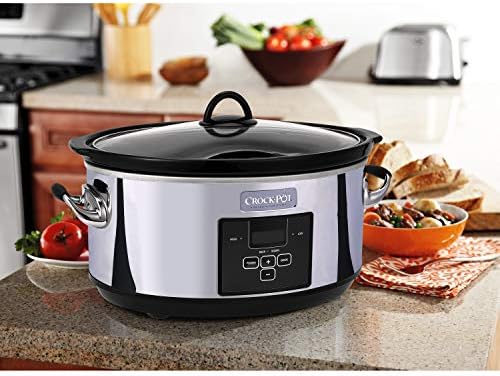 Crock-Pot 7 Quart Programmable Slow Cooker – Polished Platinum (Core 11)