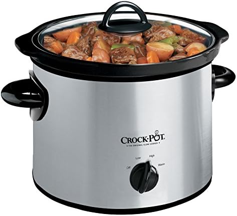 Crock-Pot 3 Quart Manual Slow Cooker – Silver (Kitchen 90)