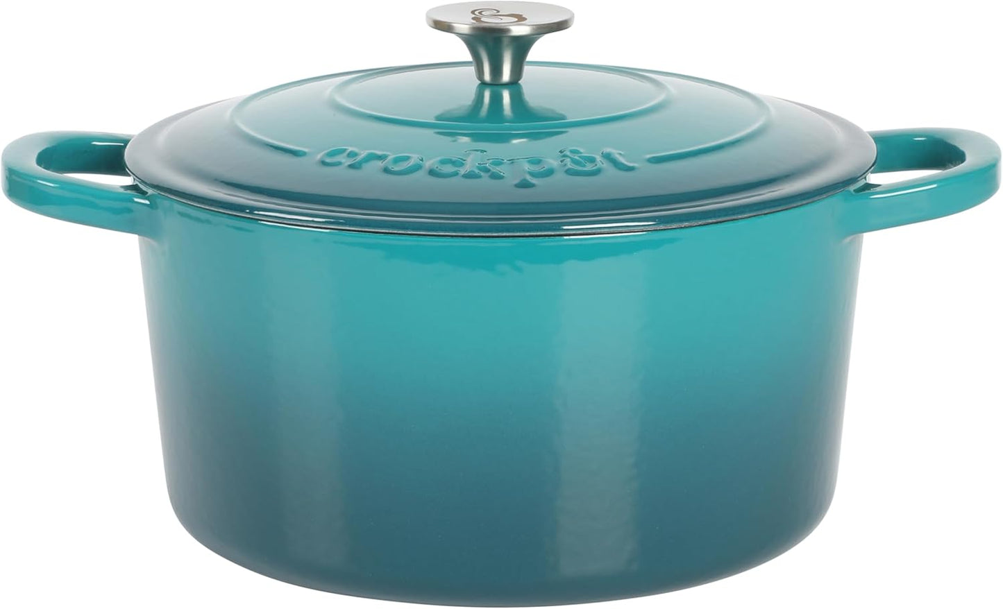 Crock-Pot 3 Quart Enameled Cast Iron Dutch Oven – Aqua (Prime 79)
