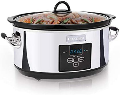 Crock-Pot 7 Quart Programmable Slow Cooker – Polished Platinum (Core 11)