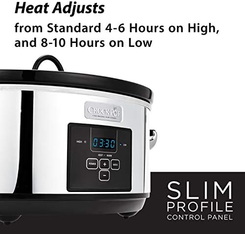 Crock-Pot 7 Quart Programmable Slow Cooker – Polished Platinum (Core 11)