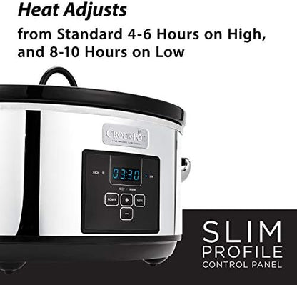 Crock-Pot 7 Quart Programmable Slow Cooker – Polished Platinum (Core 11)