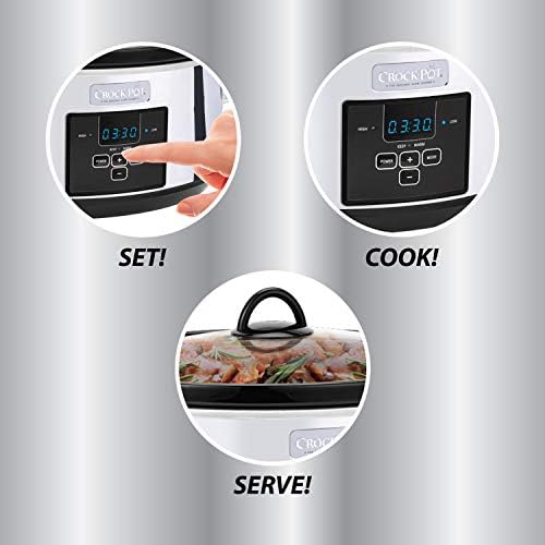 Crock-Pot 7 Quart Programmable Slow Cooker – Polished Platinum (Core 11)