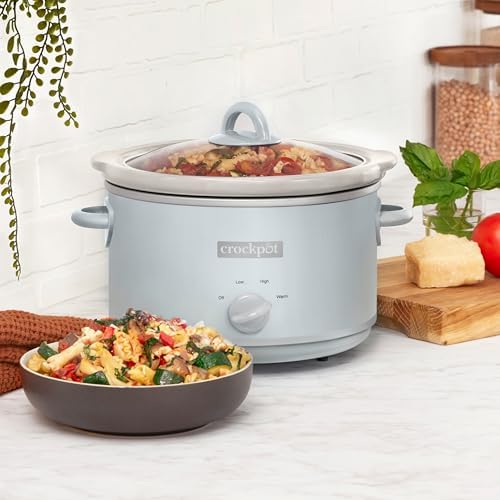 Crock-Pot 4.5 Quart Manual Slow Cooker – Macaroon Blue (Kitchen 58)