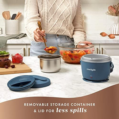 Crock-Pot Electric Lunch Box Food Warmer 20oz – Faded Blue (Select 40)