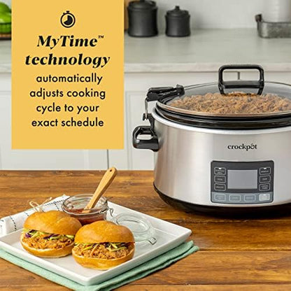 Crock-Pot 7 Quart Portable Programmable Slow Cooker with Timer (Select 80)