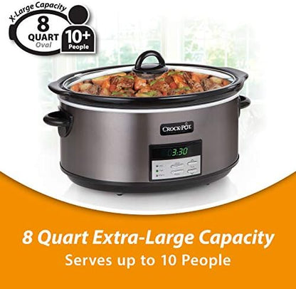 Crock-Pot 8 Quart Programmable Slow Cooker with Auto Warm (Prime 24 Extra)