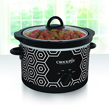 Crock-Pot 4.5 Quart Portable Slow Cooker – Black & White (Prime 96)