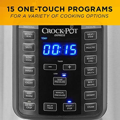 Crock-Pot Express Crisp 8 Quart 10-in-1 Pressure Cooker (Ready 95)
