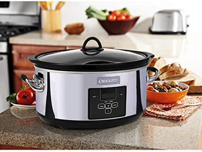 Crock-Pot 7 Quart Programmable Slow Cooker – Polished Platinum (Core 11)