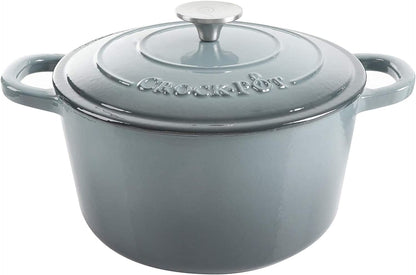 Crock-Pot 3 Quart Enameled Cast Iron Dutch Oven – Aqua (Prime 79)