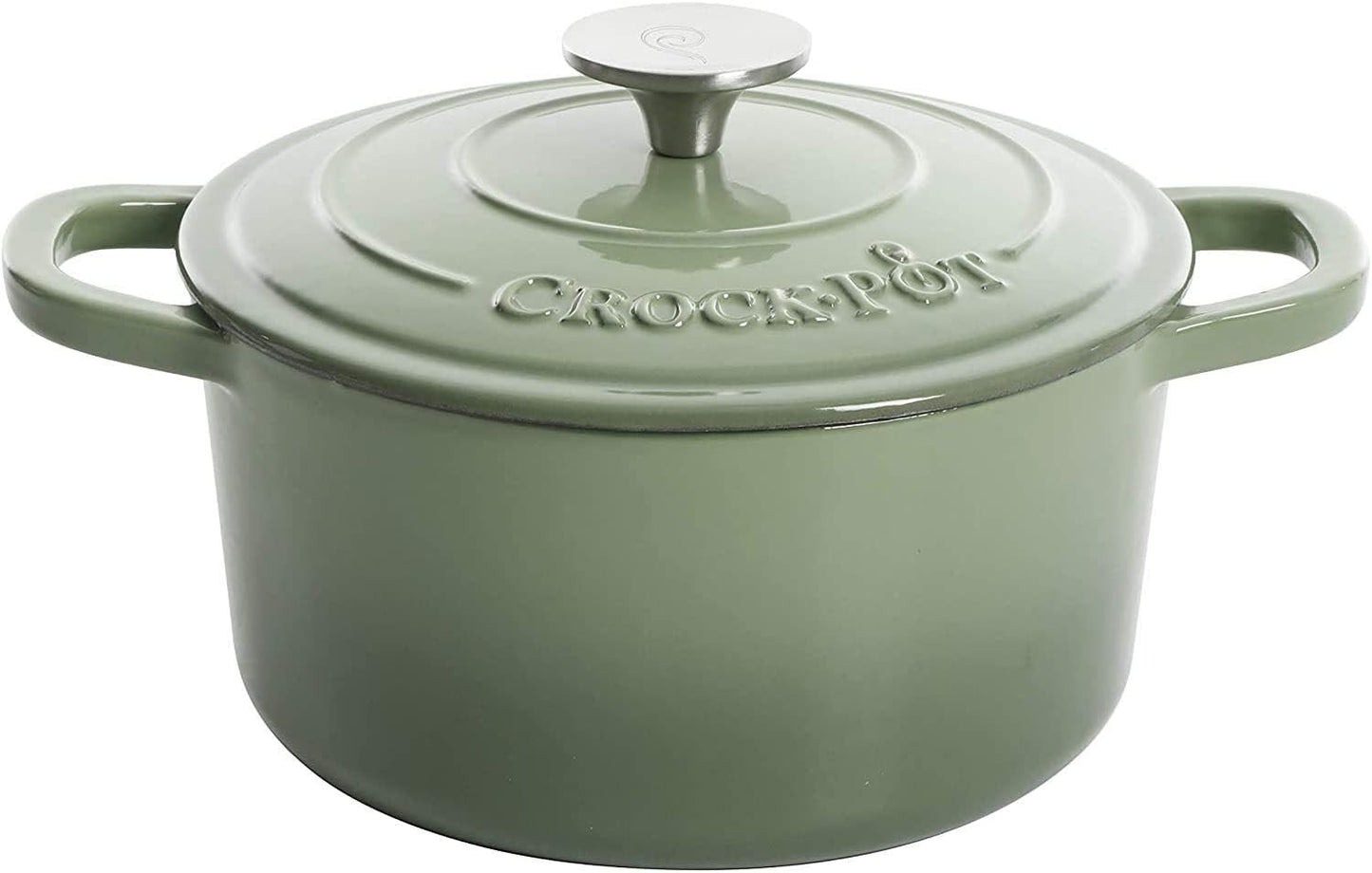 Crock-Pot 3 Quart Enameled Cast Iron Dutch Oven – Aqua (Prime 79)