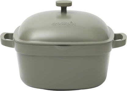 Crock-Pot 3 Quart Enameled Cast Iron Dutch Oven – Aqua (Prime 79)