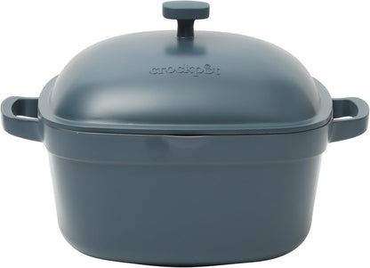 Crock-Pot 3 Quart Enameled Cast Iron Dutch Oven – Aqua (Prime 79)